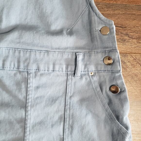 Urban Outfitters UO Kingston Light Wash Denim Criss Cross Skirtall Size 2 - Picture 4 of 11